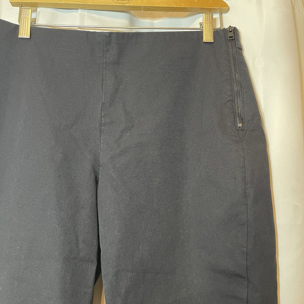 Everlane Womens Side Zip Up Chino Pants Black Cotton Size 12